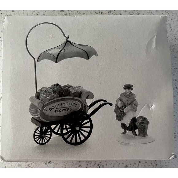 Chelsea Market Flower Monger Dept 56 Heritage Village Hand Painted Porcelain - Picture 2 of 6